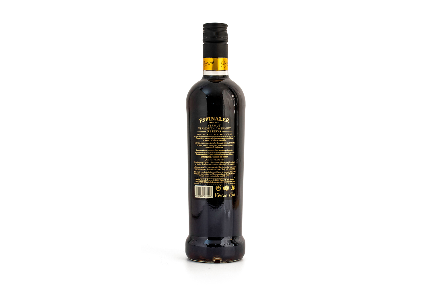 Vermut Rojo Reserva Espinaler 75cl - Imagen 2