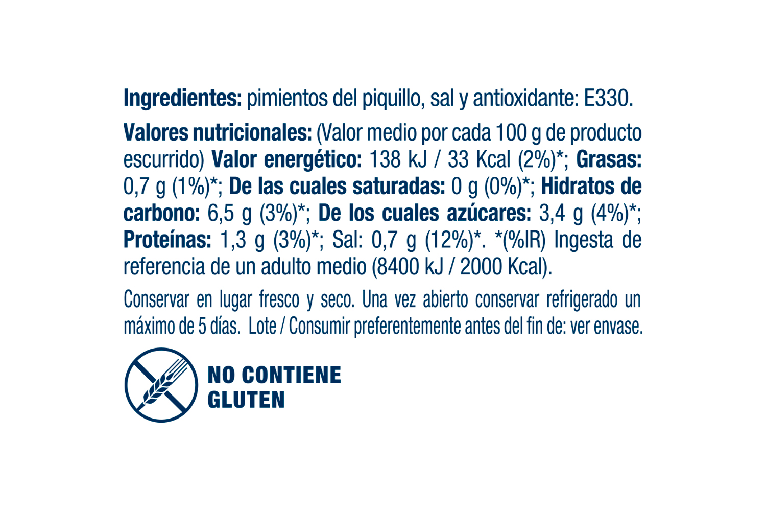 Pimiento del Piquillo de Lodosa entero Espinaler - Imagen 2