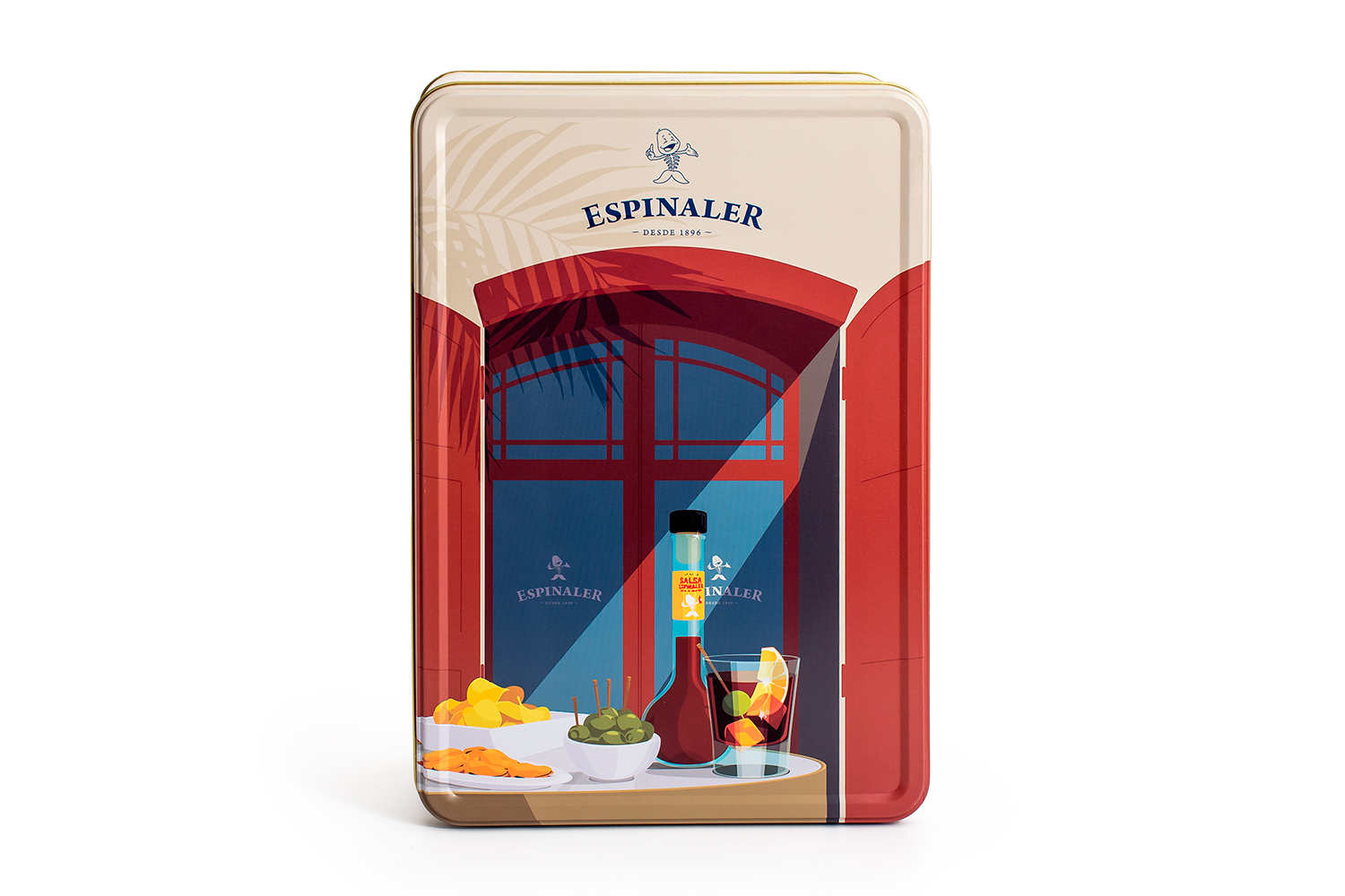Lata metálica rectangular Taberna Tradicional - Imagen 2