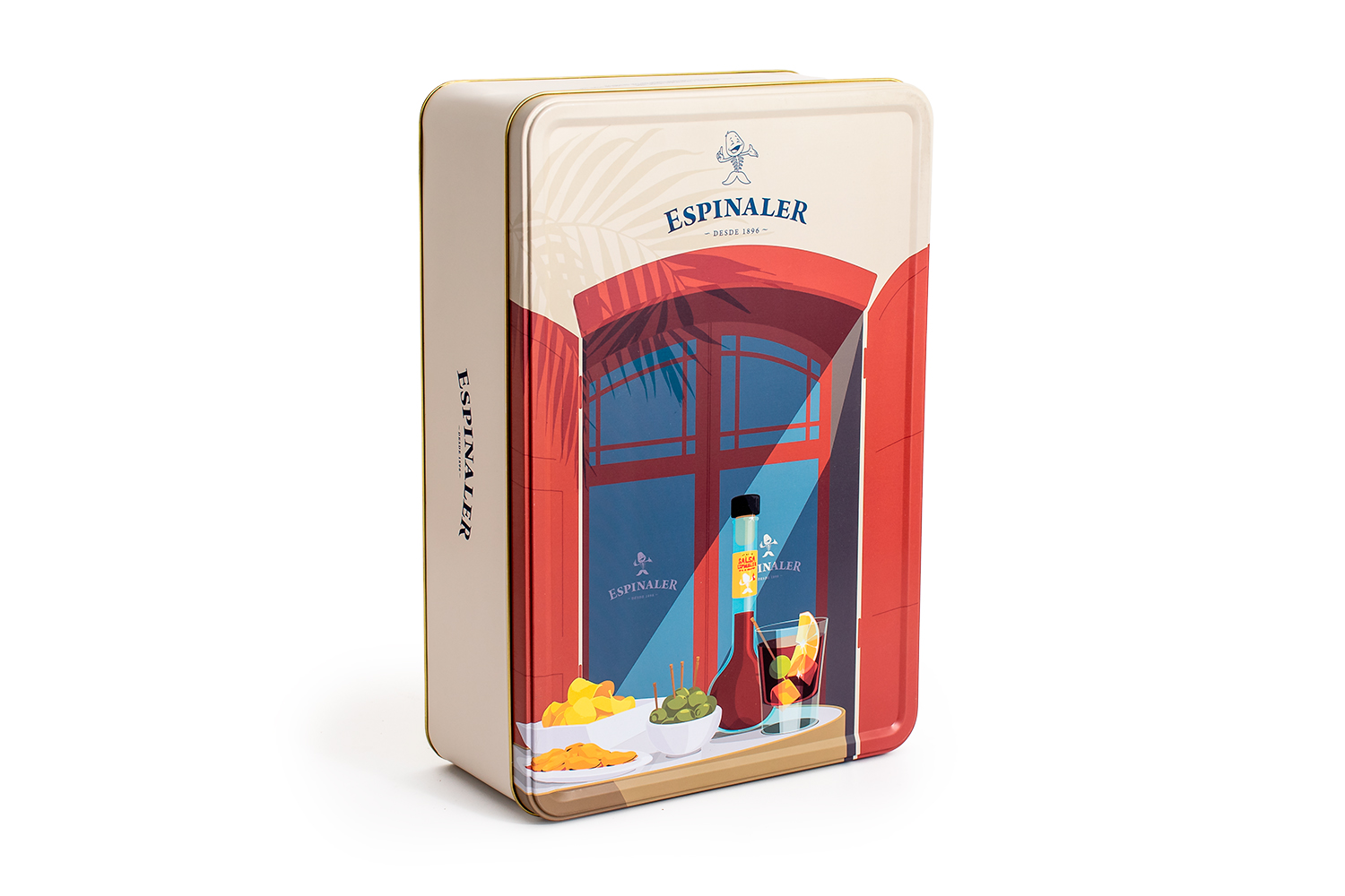 Lata metálica rectangular Taberna Tradicional